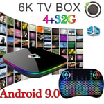 Q Plus Smart Tv Box Android9.0 32g 6k H.265 Hd 3d Media Player W 4g/32g