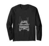 CB Radio Vehicle Line Long Sleeve T-Shirt