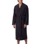 Schiesser Terry Bathrobe Antracit Medium Herr