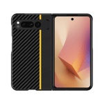 Google Pixel Fold Mobilfodral Carbon Fiber Ultra Thin - Svart/Gul
