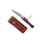 Laguiole - Vikbar kniv för jakt - Korkskruv - Rosenträ