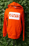 LEVI's Logo Hoodie in Red UK Size XS Extra Small BNWT NEW