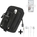 big Holster for Xiaomi 12T Pro + earphones pouch sleeve belt bag cover case Outd