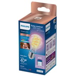 WiZ Philips - Intelligent LED Filament Bulb Clear 40 W A60 E27 RGB