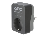 APC Essential Surgearrest PME1WB-GR - Överspänningsskydd - AC 220/230/240 V - 4000 Watt - utgångskontakter: 1 - Tyskland - svart