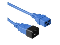 MicroConnect - Strömkabel - IEC 60320 C20 till IEC 60320 C19 - 1.8 m - blå