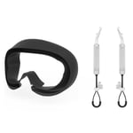 2X(VR Handle Grip Pico 4 VR Gaming Headset Controller Belts Light Lea