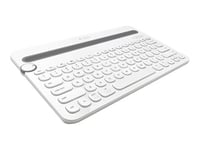 Logitech Multi-Device K480 - Clavier - Bluetooth - Suisse - blanc
