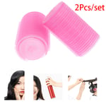2pcs Diy Hair Rollers Curlers Self Grip Holding Hairdres One Size