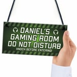 Gaming Do Not Disturb Gamer Gift For Son Brother Christmas Birthday Bedroom Sign