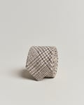 Amanda Christensen Linen Structured 8cm Tie White/Beige/Brown