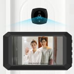 1080P HD DoorBell Camera With 4.1inch LCD Screen Home Security DoorBell PIR