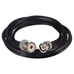 BOOBRIE 2M BNC Male to UHF Female Cable RG58 CB Radio Antenna Cable BNC to SO239 Pigtail Cable BNC UHF Extension Cable for Antenna Scanner CB Antenna Ham Radio CB Radio Walkie Talkie Two-Way Radio