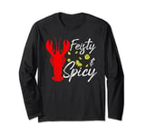 Crawfish Funny Boil Cajun Feisty And Spicy Long Sleeve T-Shirt