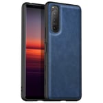 N+A Amosry Compatible with Sony Xperia 5 II Case, Premium PU Leather Complete Protection Case, Retro Leather Texture, for Sony Xperia 5 II (Gentleman Blue)