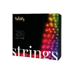 Twinkly Strings - Multi Color RGB - 250 RGB LEDS - 20m (Black/Green wire) - GEN II