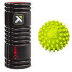 TriggerPoint The Grid X Extra Firm Foam Roller, Deep Tissue Muscle Massage, Versatile Foam Roller, Targeted Massage, Black & MobiPoint Massage Ball, Targeted Muscle Relief, Durable and Hygienic