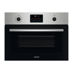 Zanussi ZVENM6X3 Compact multifunction oven with Microwave. Use as a solus oven, white LEDs, Drop down door. Stainless Steel