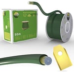 Câble de délimitation de 50 m + 30 lames pour tondeuse robot à gazon Accessoires Kit fil de délimitation pour câble de recherche – Compatible avec Gardena Husqvarna