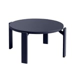 HAY - Rey Coffee Table, 66,5xH32 REY22, Deep blue water-based lacquered beech - Blå - Soffbord - Trä