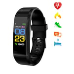 TANCEQI Fitness Trackers Fitness Watch with Heart Rate Monitor Waterproof IP67 Smart Watches Pedometer Watch Activity Trackers Watch Step Counter for Women Men Call SMS Push for Ios Android,Black