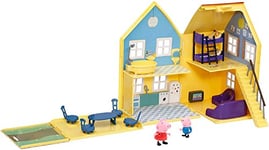 Peppa Pig, Maison de Luxe avec 2 Personnages, Grande Maison Dépliable avec 6 espaces de Jeu, Figurines & Accessoires, Jouet pour Enfants dès 3 Ans, 4963