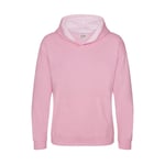 Just Hoods Kids Varsity Hoodie - Kelly Green/Arctic White / 7-8yrs