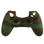Silikongrep for kontroller, Playstation 4, Camouflage Green, Brown
