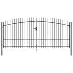 Dubbelgrind med spjut-toppar 400x225 cm