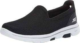 Skechers Women's Go Walk 5-15901 Sneaker, Black/White, 3 UK