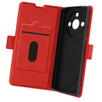 Case for Realme 11 Pro & 11 Pro Plus Wallet Flip Card Holder Slim Red