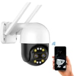 4K CCTV Camera 8MP Dual Lens Ai Human Tracking Motion Detection Alerts ICSee App