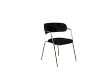 Venture Design Arrow karmstol Svart Sammet/guld