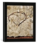 Kunst für Alle 'Encadré Image de Egon Schiele Arbre dans bewegter Air, d'art d'automne dans la Main Photos de Grande qualité Cadre, 30 x 30 cm, Noir Mat