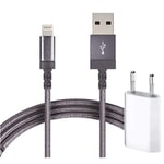Iphone-laddare Med Lightning-kabel 2m + Usb Laddare