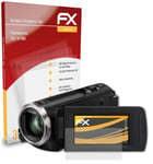 atFoliX 3x Screen Protection Film for Panasonic HC-V180 matt&shockproof