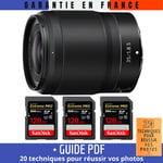 Nikon Z 35mm f/1.8 S + 3 SanDisk 128GB UHS-II 300 MB/s + Guide PDF ""20 TECHNIQUES POUR RÉUSSIR VOS PHOTOS