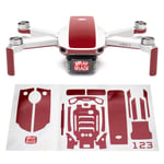 Wrapgrade Skin Compatible with DJI Mini 2 | Accent Color (JAPAN RED)