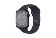 Apple Watch Series 8 GPS, 45mm boîtier Aluminium Minuit avec Bracelet Sport Minuit Reconditionné par Flex It