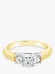 Milton & Humble Jewellery Second Hand 18ct Yellow & White Gold Triple Diamond Ring