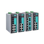 MOXA Entry-Level Managed Ethernet Switch with 6 10/100BaseT(X) Ports, and 2 100BaseFX Multi-Mode Ports with SC connectors, 0 to 60°C Operating Temperature