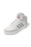 adidas Homme Hoops 3.0 Mid Lifestyle Basketball Classic Vintage Basket, FTWR White/Metal Grey/Grey One, 46 EU