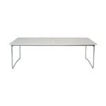 Grythyttan Stålmöbler Table B31 matbord 230 cm Vitlackad ek-varmförzinkad stativ