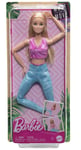 Barbie Made to Move Blonde Fashion Doll Wearing Removable Sport Toy New with Box