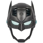 DC Comics Masque de Batman armure Up avec visière, plus de 15 sons et phrases, lumineux, piles incluses, costume de super héros, jeu de rôle pour garçons et filles à partir de 4 ans
