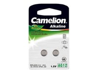 Camelion Ag12-Bp2 - Batteri 2 X Lr43 - Alkaliskt - 108 Mah