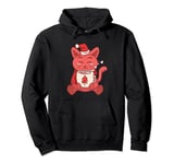 Funny Chocolate for Colorful Chocolate Cat With Hot Cocoa Pullover Hoodie