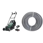 Bosch Cordless Lawnmower EasyRotak 36-550 & F016800462 Replacement 24 m x 1.6 mm Spool Thread for ART 30-36, ART 24, ART 27 and ART 30