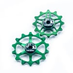 JRC JRC 14/12T Ceramic Jockey Wheels | Keramiska rulltrissor Sram Eagle Emerald Green