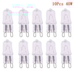 10st G9-stift Halogen 120V 25W 40W 60W Glödlampa JCD G9 40W